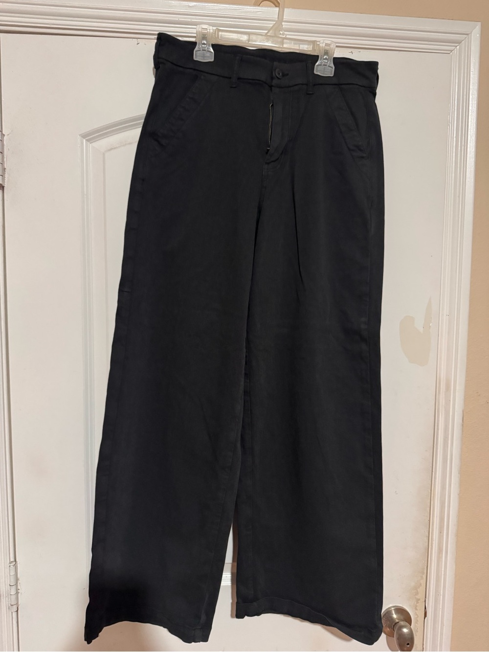 American Eagle Outfitters Black Super High Rise Baggy Wide-Leg Pants